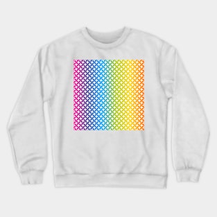 Full Spectrum Weave Pattern (White) Crewneck Sweatshirt